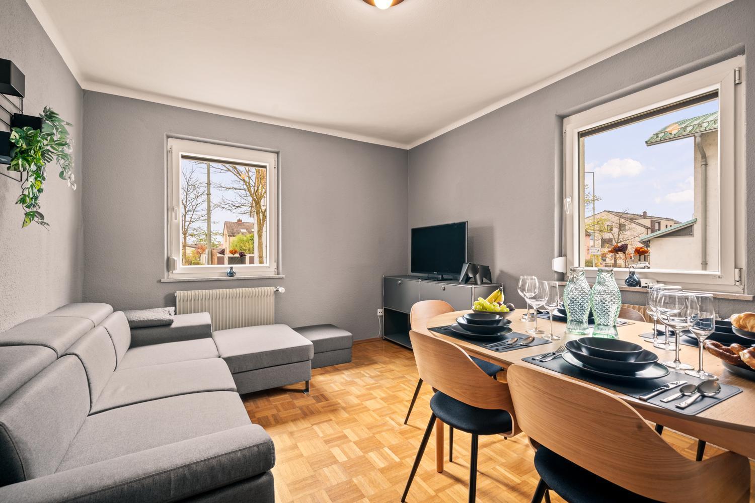 Apartment Fuer Bis Zu 6 Personen Mit Terrasse Und Klima Friedrichshafen Exterior foto
